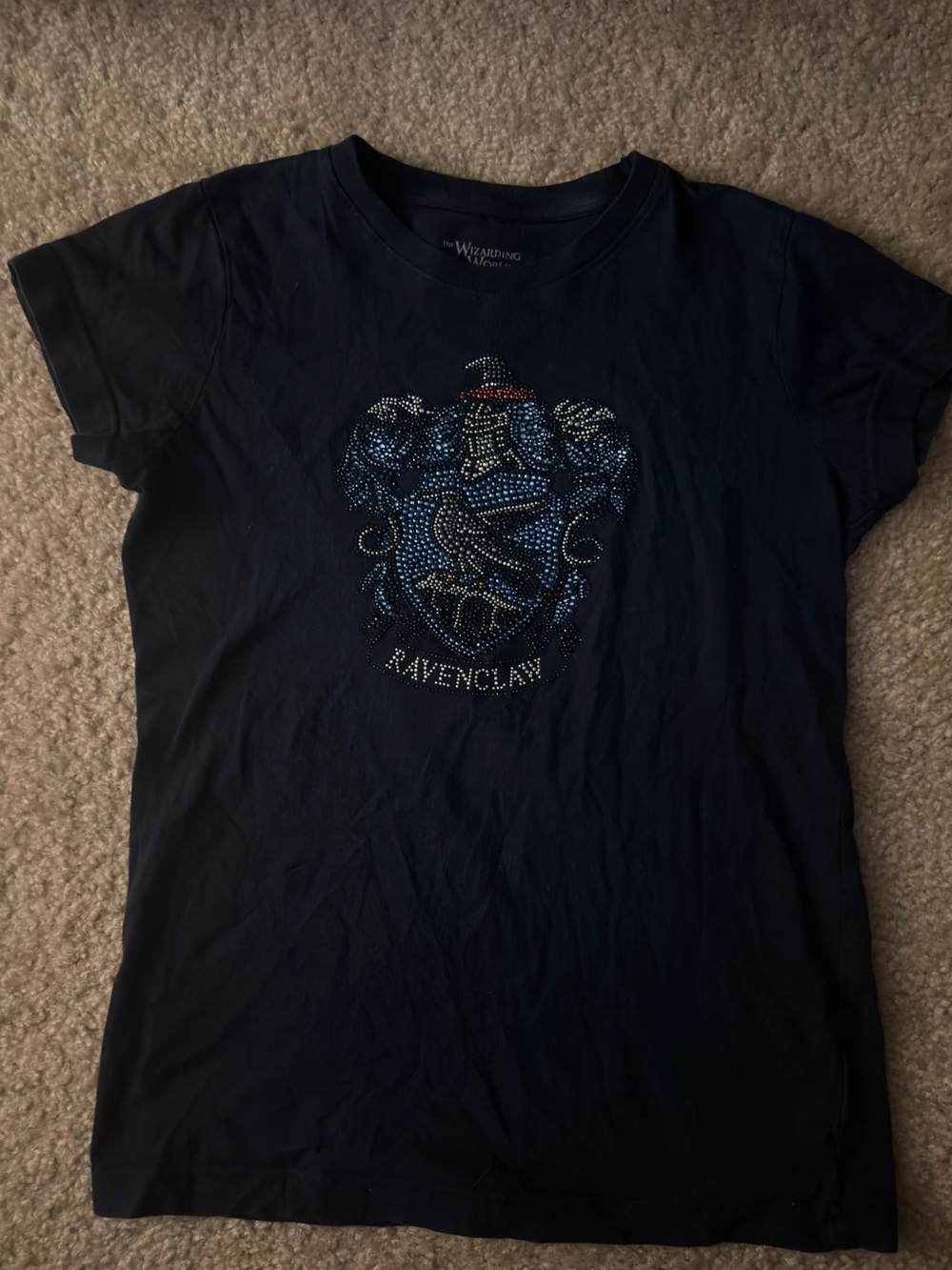 Ravenclaw Navy Short-Sleeve Crest Tee
